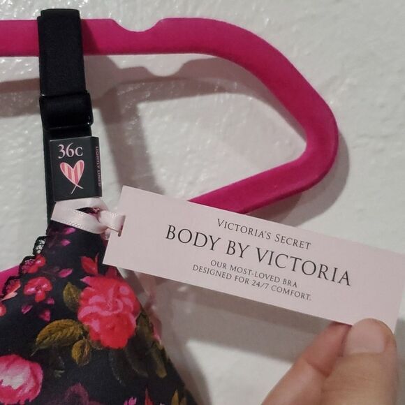 Body by Victoria's Secret Lined Perfect Coverage in Floral Size 36C NWT - Picture 3 of 9